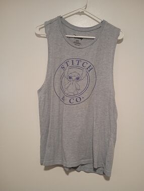 Disney Stitch & Co. Graphic Muscle Tank Top Womens Size XL